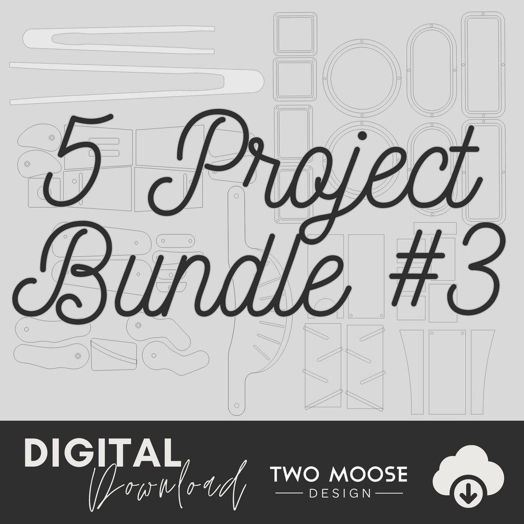 5 Project YouTube CNC Bundle #3 SVG - Two Moose Design