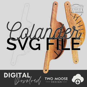 Colander SVG - Two Moose Design