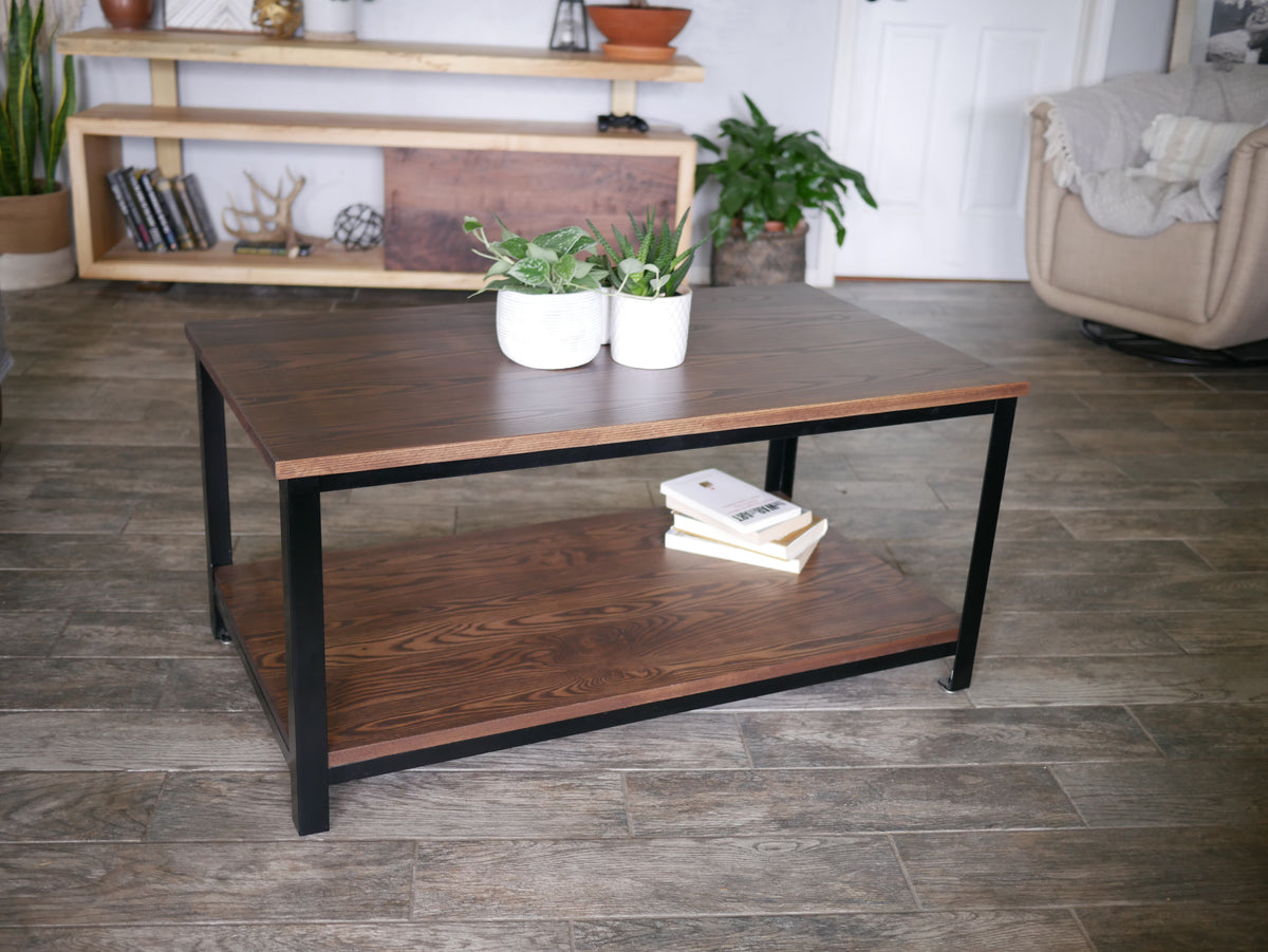 DIY Metal and Wood Coffee Table Plans