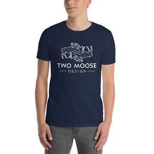 Short-Sleeve Classic Logo Unisex T-Shirt - Two Moose Design