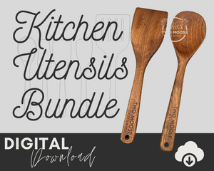 Kitchen Utensils Bundle SVG - Two Moose Design