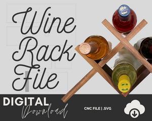 Wine Rack SVG - Two Moose Design