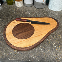 17" Avocado Charcuterie Board - Walnut + Spalted Maple Tray - READY TO SHIP - (Flawed)