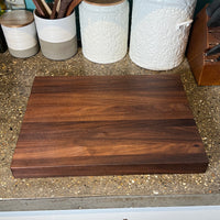 Walnut Cutting Board - Edge Grain Cocktail Board 16.75" X 12.75" - READY TO SHIP - Two Moose Design