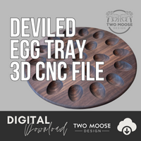3D Deviled Egg Tray STL File