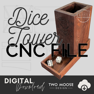 Dice Tower SVG - Two Moose Design