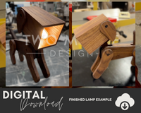 Dog Lamp SVG - Two Moose Design