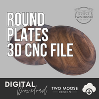 3D Round Plates STL File