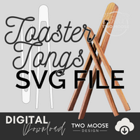 Toaster Tongs SVG - Two Moose Design