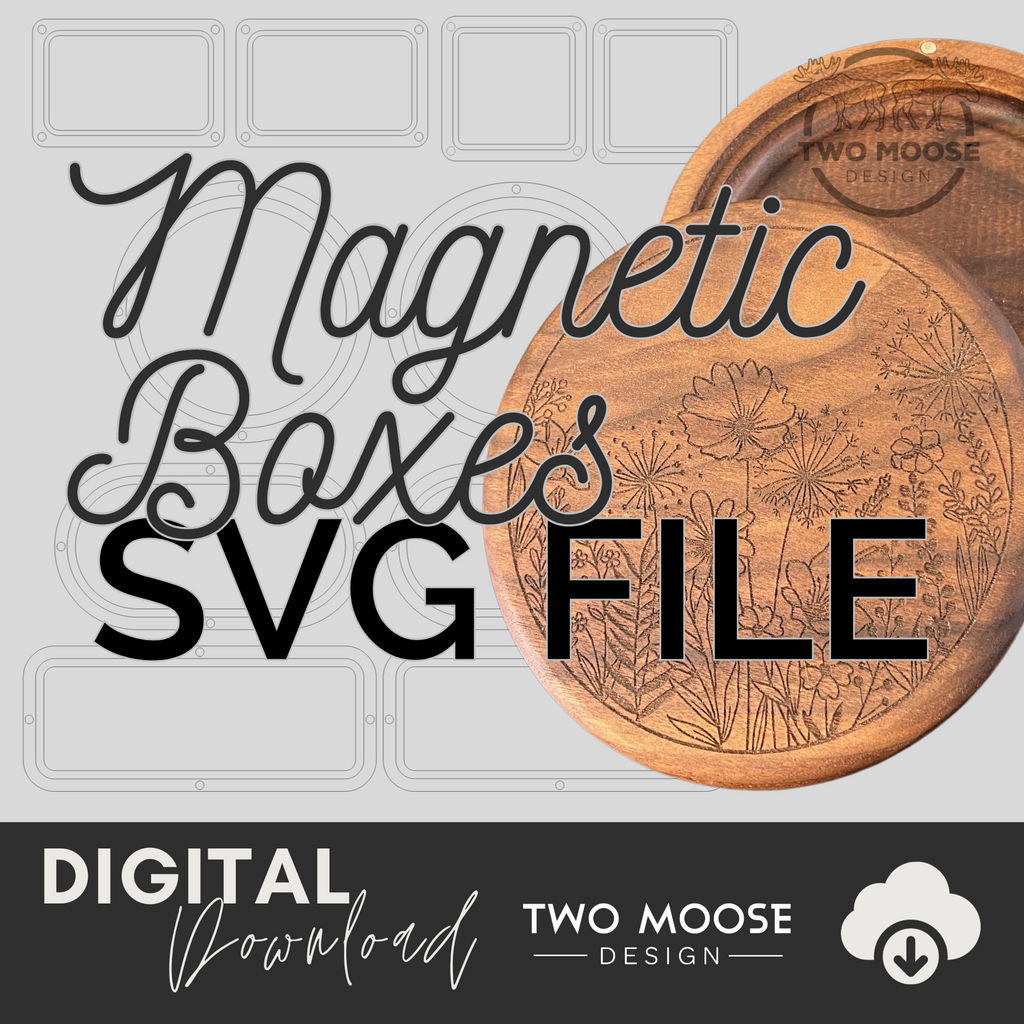 Magnetic Box Bundle SVG - Two Moose Design