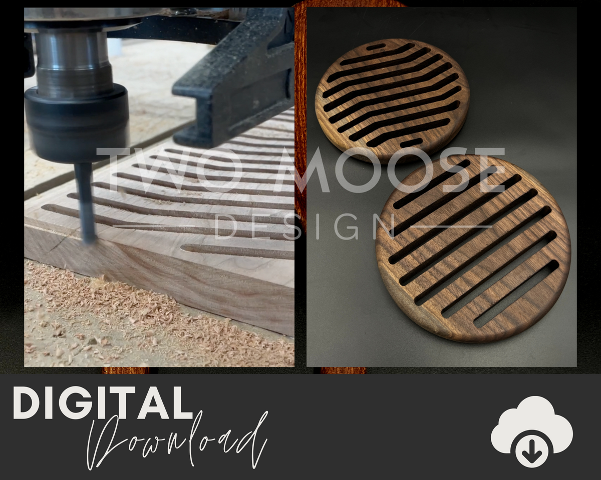 2 Moose Design Trivet Bundle SVG
