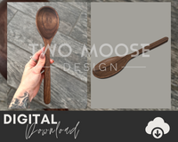 3D Spoon STL - Two Moose Design