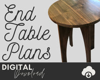 Modern End Table Plans -Flat Pack Style - Two Moose Design