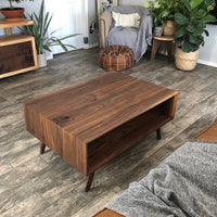 The Jetson Walnut Modern Coffee Table - Two Moose Design