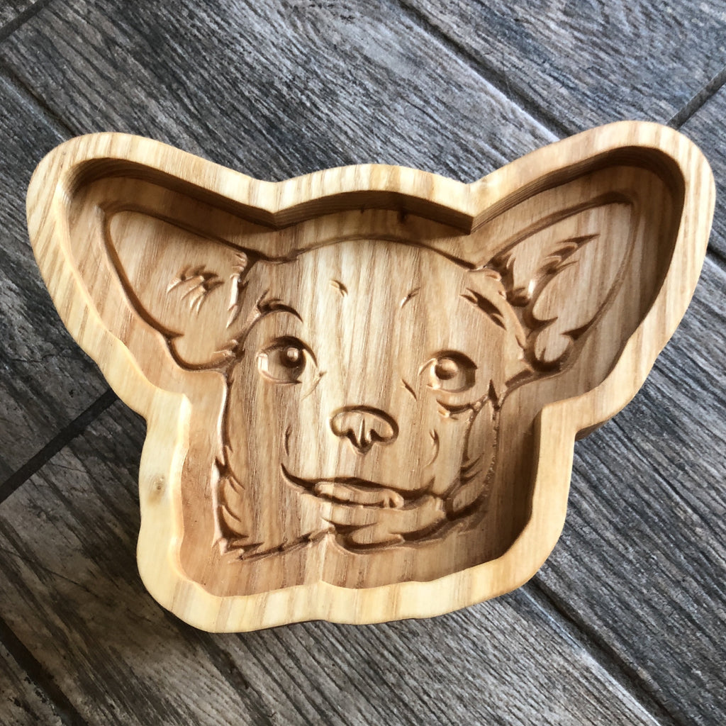 Chihuahua Catch All Tray - Two Moose Design
