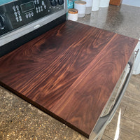 Black Walnut Noodle Board - Stovetop Cover - Cutting Board - Serving Tray - Two Moose Design