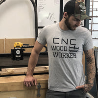 CNC WOODWORKERShort-Sleeve Unisex T-Shirt - Two Moose Design