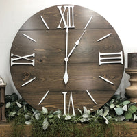 "The Nathalie" Roman Numeral Wall Clock - Two Moose Design