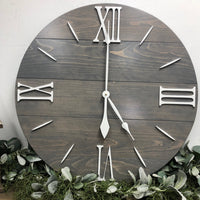 "The Nathalie" Roman Numeral Wall Clock - Two Moose Design