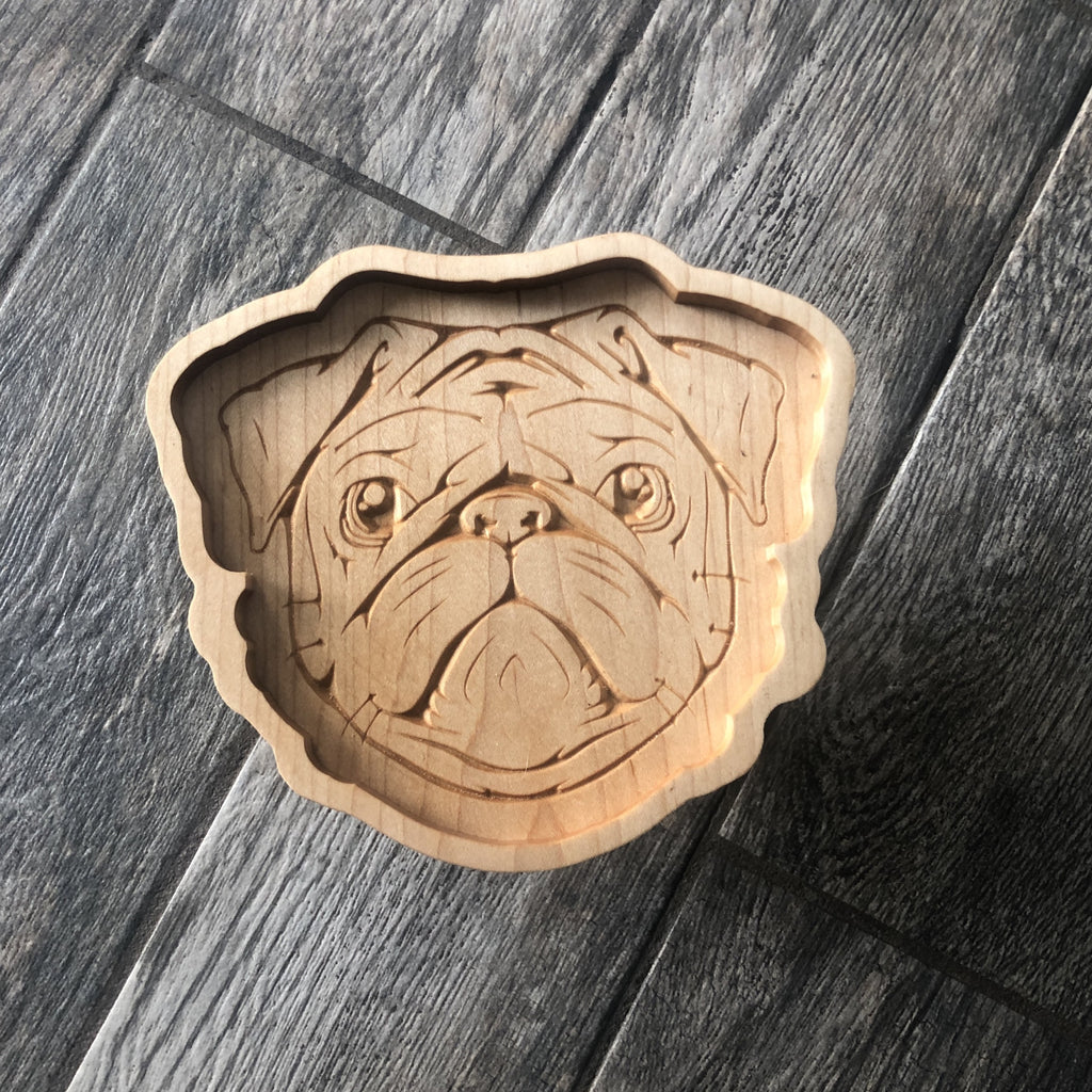 Pug Catch All Tray - Two Moose Design