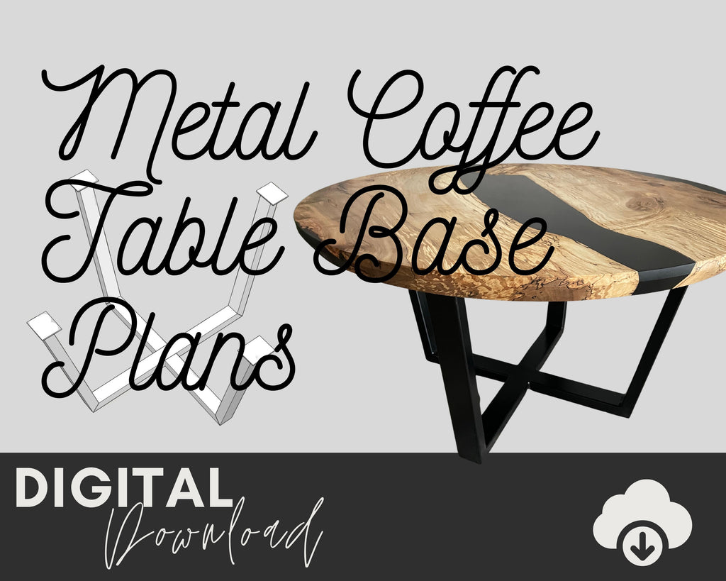Metal Coffee Table Base Plans - Two Moose Design