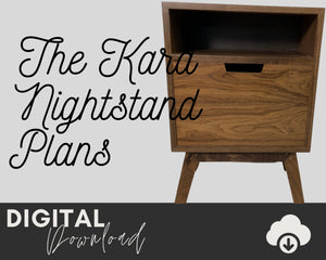 The Kara Nightstand Plans - Two Moose Design