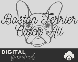Boston Terrier SVG - Two Moose Design