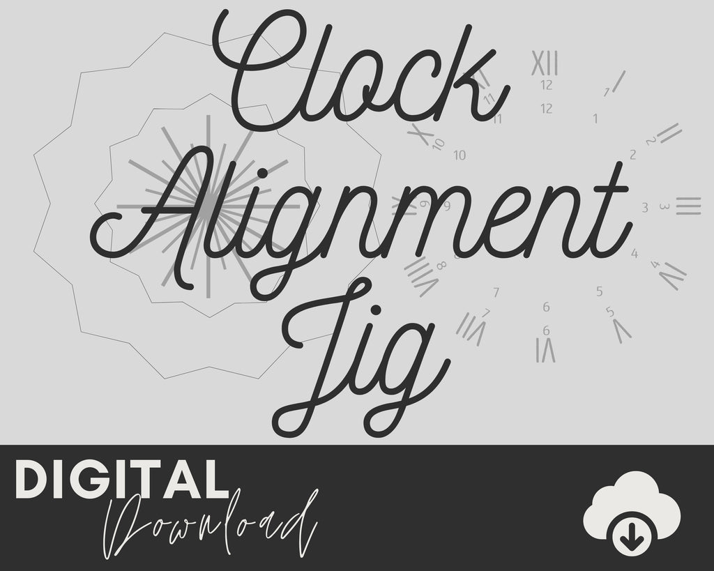 Clock Alignment Jig SVG - Two Moose Design