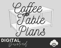 DIY Metal and Wood Coffee Table Plans - Two Moose Design
