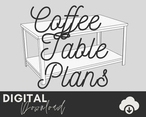 DIY Metal and Wood Coffee Table Plans - Two Moose Design