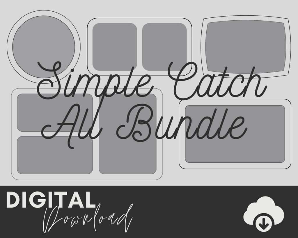 Simple Catch All Tray Bundle SVG - Two Moose Design
