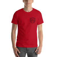 Short-Sleeve Crest Logo Unisex T-Shirt - Two Moose Design