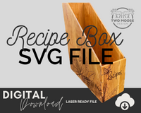 Recipe Box SVG - Two Moose Design