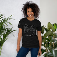 Moose Line Drawing SHORT-SLEEVE UNISEX T-SHIRT - Two Moose Design