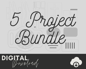 5 Project YouTube Video Bundle SVG - Two Moose Design